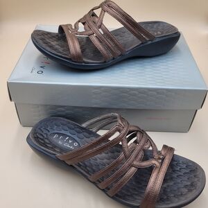 Clarks Women's Bronze Strappy Sandals